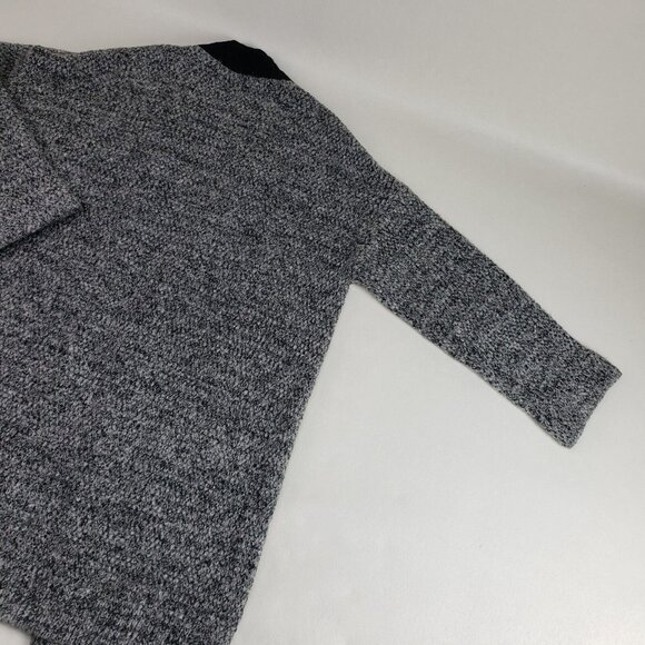 Astr The Label Open Front Cardigan Womens Medium Gray Wool Blend Chunky Sweater - Picture 7 of 10